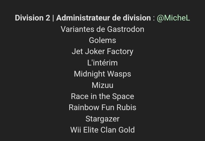 GLHF à toute notre division, on donnera tout pour cette D2 !🫡
