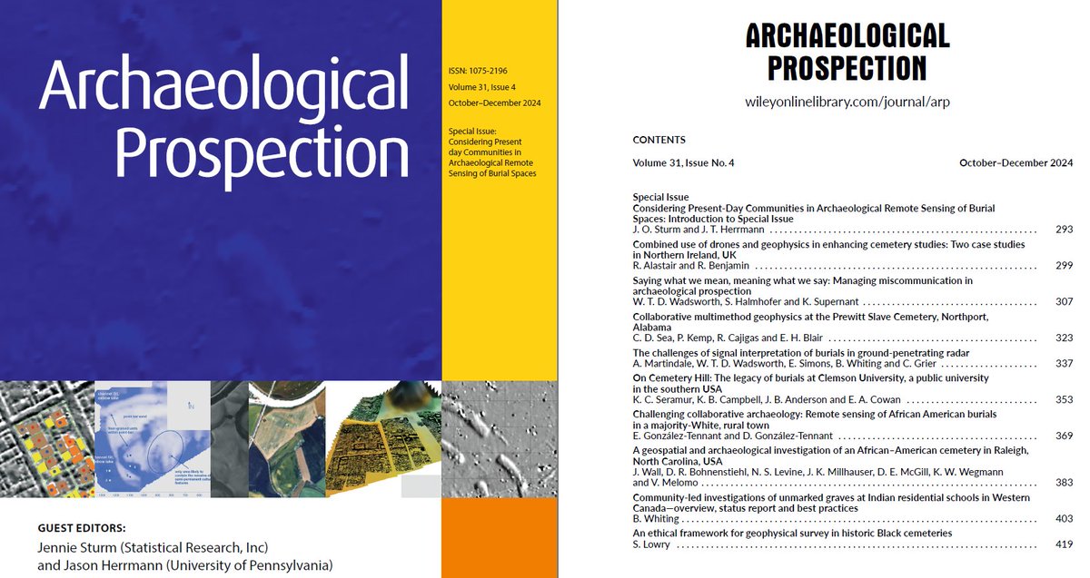 Editors of Archaeological Prospection tweet media