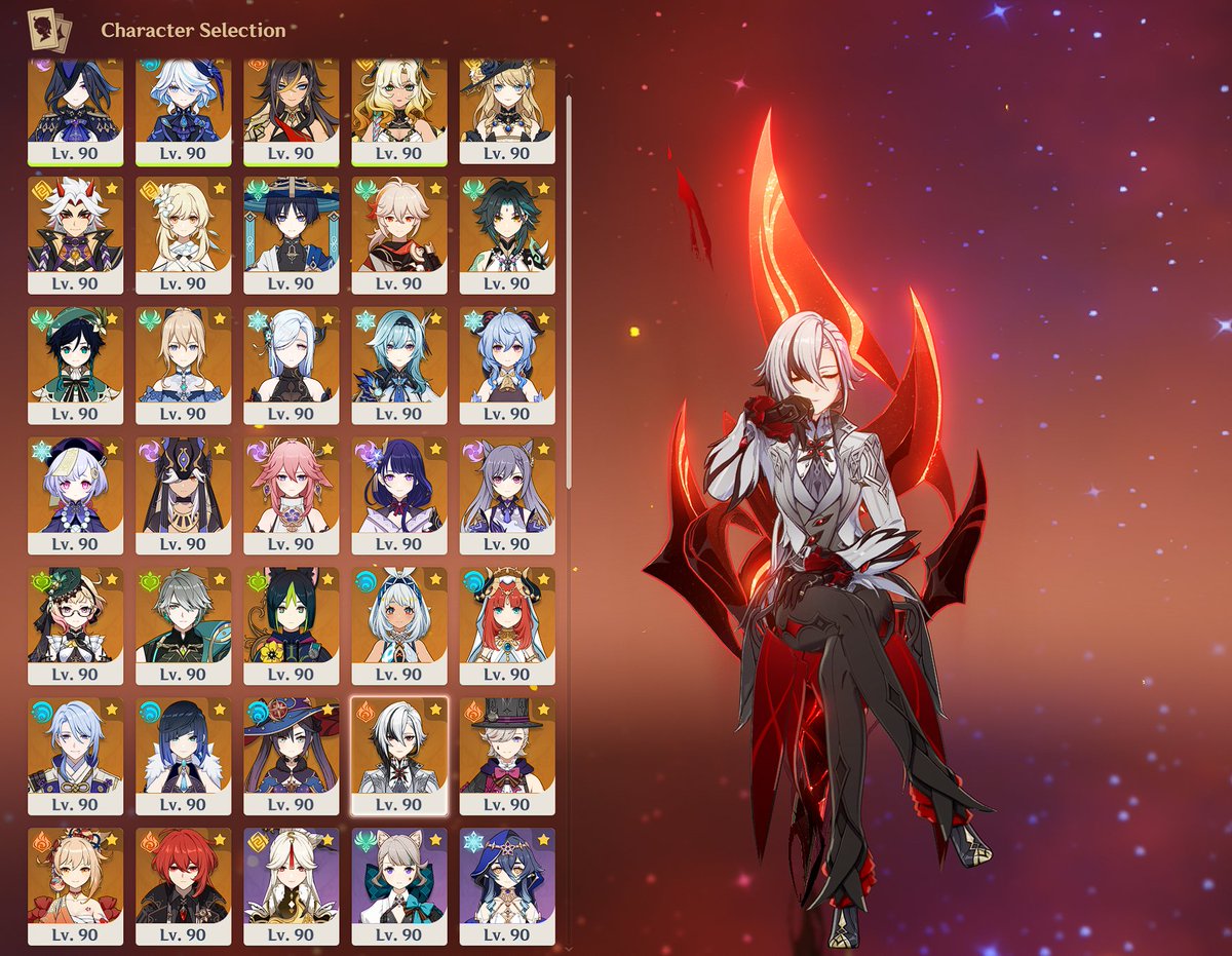 Lambent_Azalea's tweet photo. Finally got all my 5's to lvl 90... that took so long! https://t.co/T7LrUcwpaA