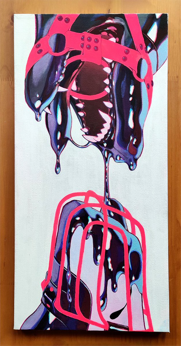 bassenji0's tweet photo. Indirect Kiss
UV reactive acrylic on canvas, 12x24 inches
Will be auctioned at the Further Confusion art show! https://t.co/gHLcp5yfoz