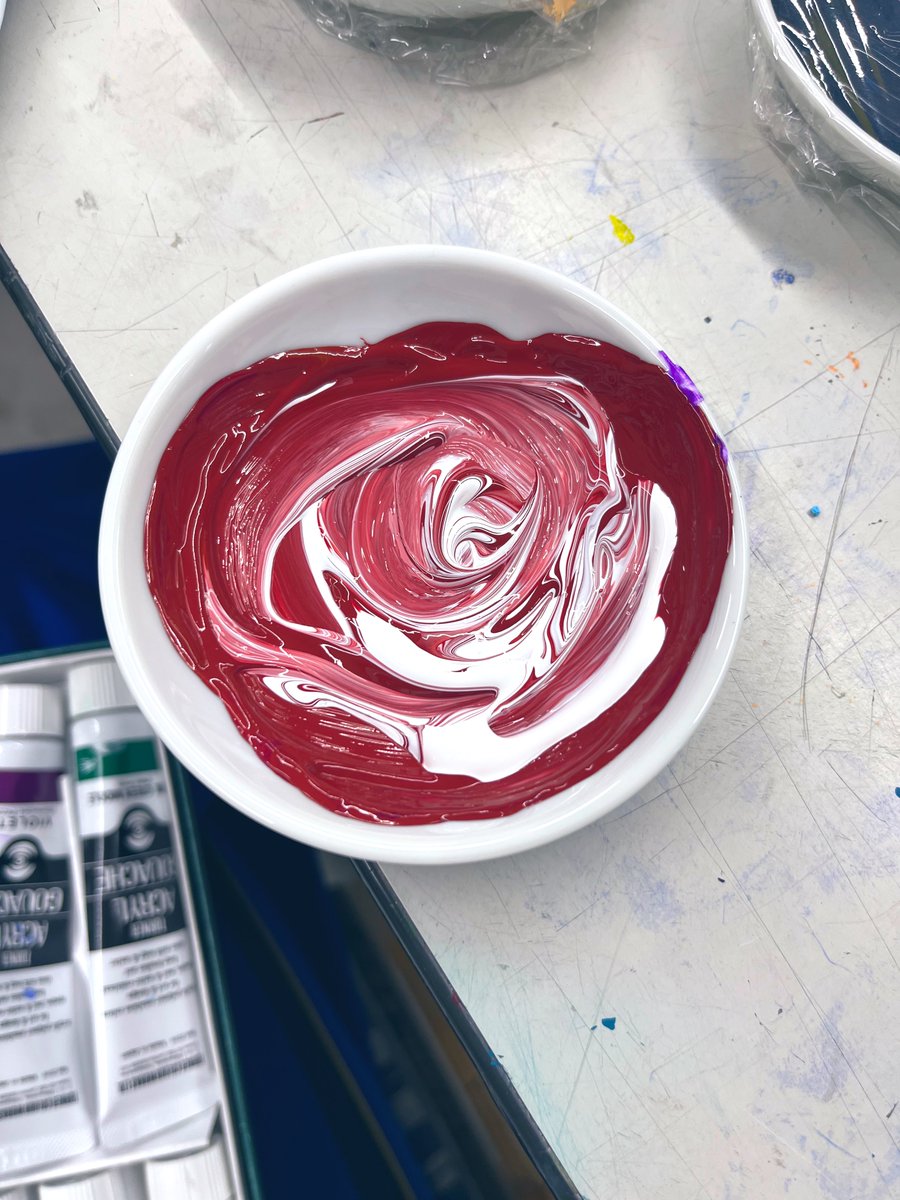 Bread_826's tweet photo. 絵の具混ぜてたら薔薇みたいだった https://t.co/XIuZtyLMev