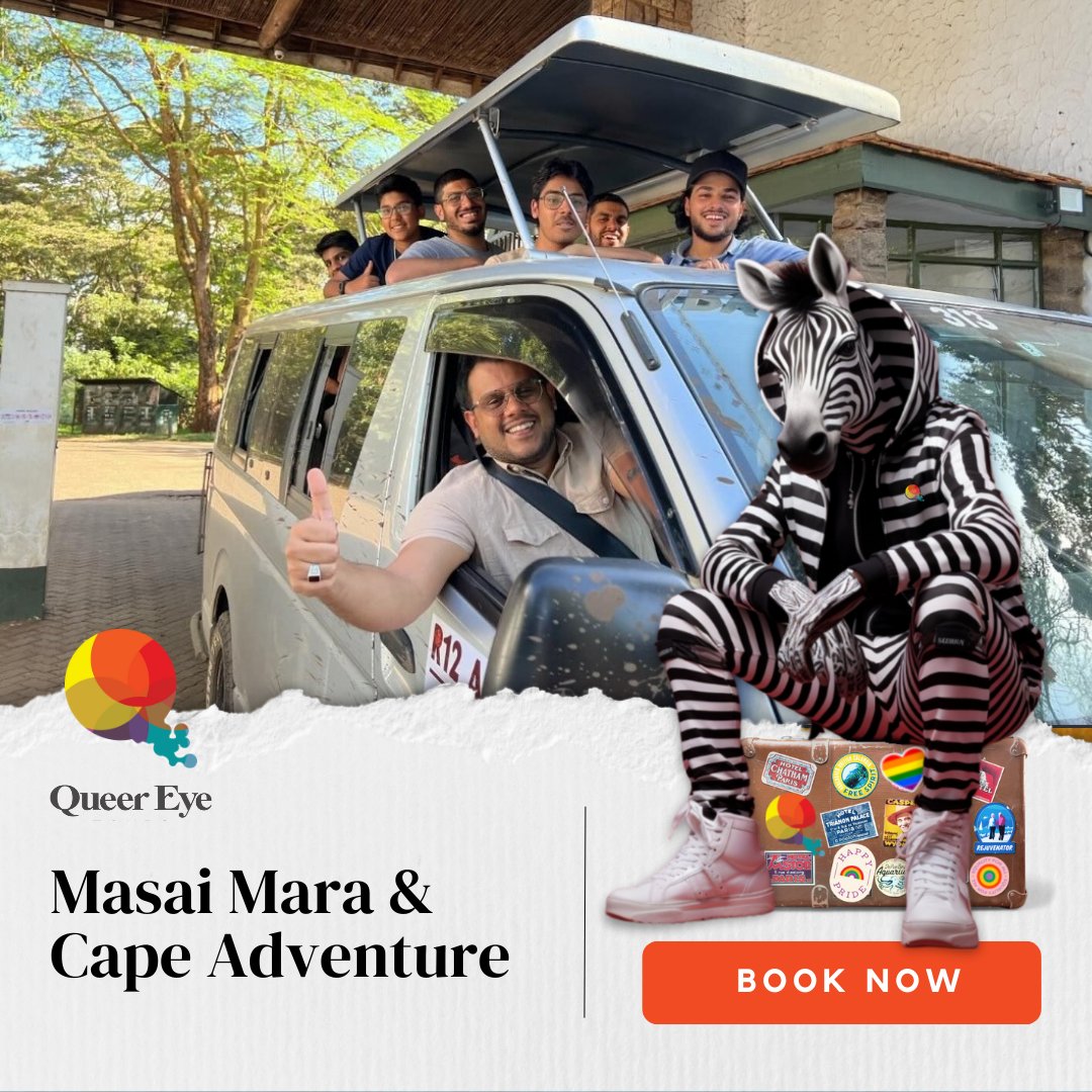 QUEER EYE TOURS - Masai Mara &amp; Cape Adventure - see Africa and the Big 5 through a queer lens 💯🦁🐆🦬🐘🦏

queereyetours.com/trip/masai-mar…

MAKE SURE YOU BOOK YOURS!