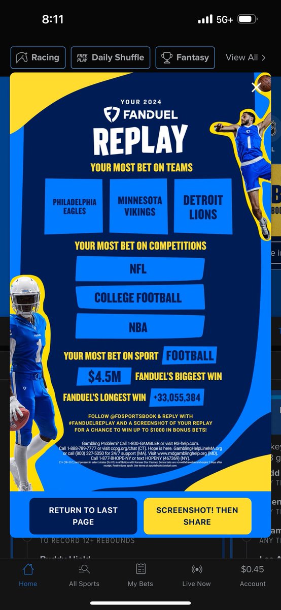 DJack1985's tweet photo. @FDSportsbook #FanDuelReplay https://t.co/I7o4fvDVU3