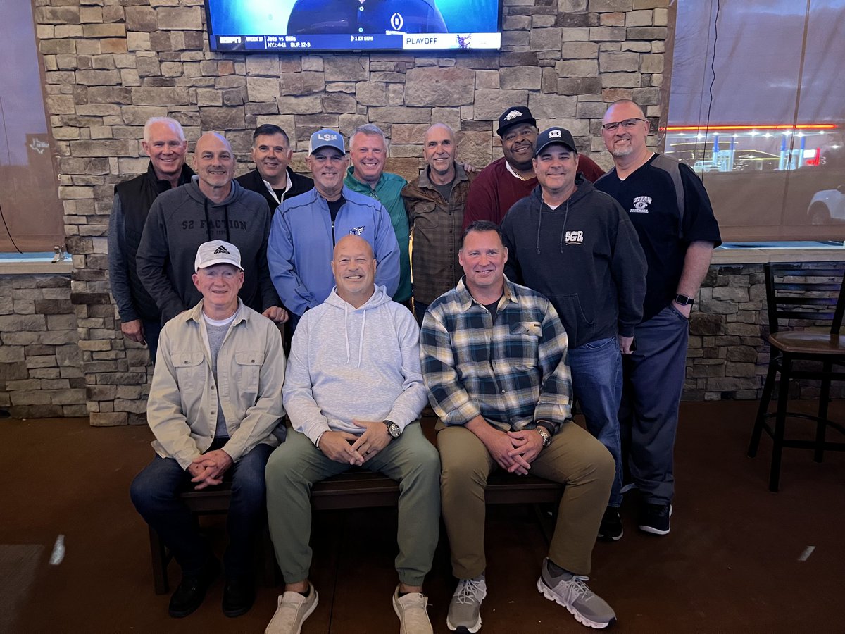 What a great night.  All retired former Lee's Summit West Titan coaches whart a great get-together! #TITANFAMILY !
