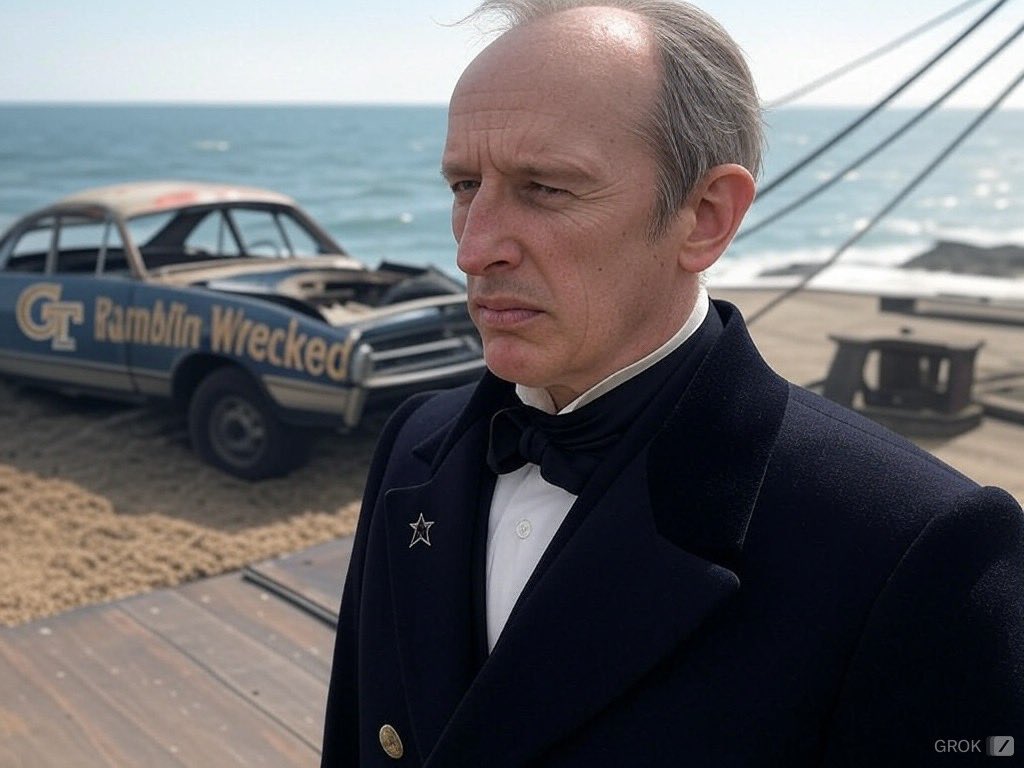 Victory is ours! The Ramblin Wrecked lies in ruin, a testament to the Commodores’ unyielding might. Georgia Tech cried and whined about the refs all game but destiny favored Vanderbilt. We return triumphant, sails full and spirits higher. Commodore Nation, this one’s for you!