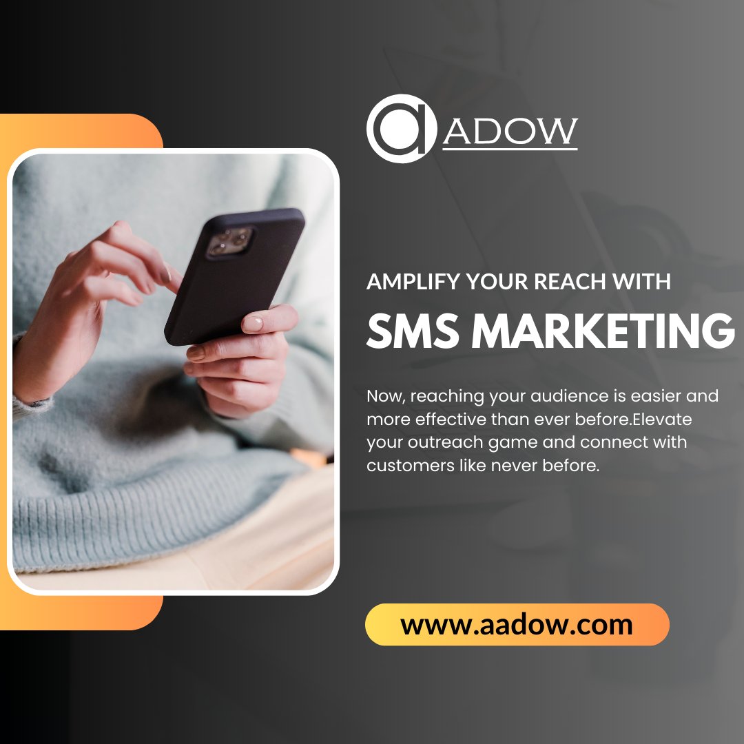 aadow_com's tweet image. In today&apos;s digital world, SMS marketing is more important than ever. 📱  Reach your customers where they are with timely and relevant messages.  Aadow helps you craft compelling campaigns that deliver results.

#DigitalMarketing #CustomerEngagement #TargetedMessaging #Aadow #SMS