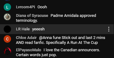 Commissar_Roach's tweet photo. @TheHomelyBadger well well well, look what came up in the official PWHL youtube chat for tonight's game. https://t.co/jqsFEPYCog