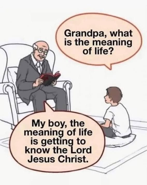 ChristIsComing5's tweet photo. Meaning of Life https://t.co/k6Oywhg1bX