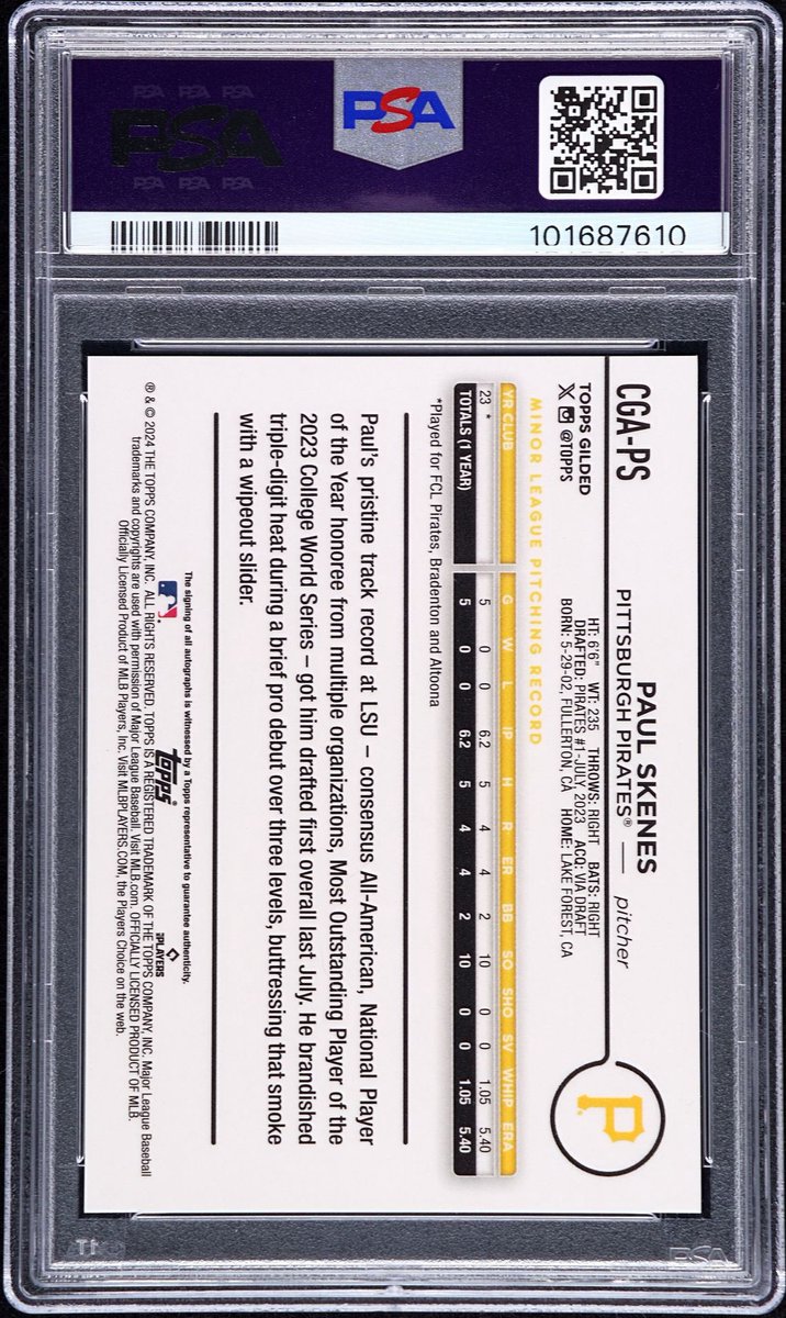 The Crafted Pig (@craftedpig7) on Twitter photo <a href="/FanaticsCollect/">Fanatics Collect</a> are you ready for this guy at the vault?!
2024 Topps Gilded Paul Skenes Super Auto PSA 10
Huge thanks to:
<a href="/BoxLms/">LMS Box Breaks</a> for the pull!
<a href="/Topps/">Topps</a> for the quick turn
<a href="/PSAcard/">PSAcard</a> for the walk through service
This card will be live in the Fanatics Jan Premier Auction 🙏 <a href="/FanaticsCollect/">Fanatics Collect</a> are you ready for this guy at the vault?!
2024 Topps Gilded Paul Skenes Super Auto PSA 10
Huge thanks to:
<a href="/BoxLms/">LMS Box Breaks</a> for the pull!
<a href="/Topps/">Topps</a> for the quick turn
<a href="/PSAcard/">PSAcard</a> for the walk through service
This card will be live in the Fanatics Jan Premier Auction 🙏
