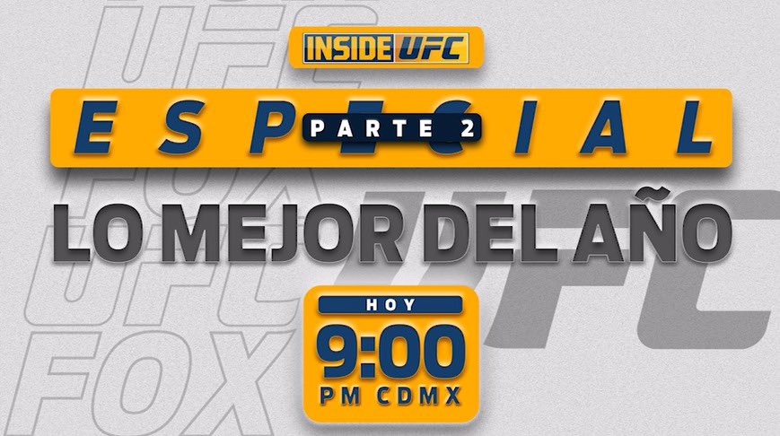 GersonMarlon's tweet photo. Los mejores peleadores y combates del 2024 se vivieron aquí 👊
Repasamos lo mejor del cuadrilátero en #InsideUFC Especial Fin de Año parte 2
Viernes a las 9PM CDMX en @FOXSportsMX #ProhibidoParpadear #UFCxFSMX https://t.co/4JIziJ7mdH