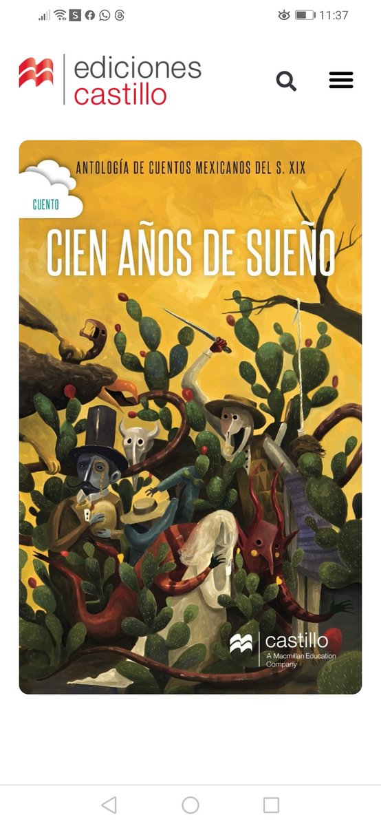 Alelauracosima's tweet photo. 𝘾𝒊𝙚𝒏 𝒂𝙣̃𝒐𝙨 𝙙𝒆 𝒔𝙪𝒆𝙣̃𝒐 reúne diecinueve cuentos mexicanos del siglo XIX.
Narraciones breves de Manuel Gutiérrez Nájera, Pedro Castera, José María Roa Bárcena, Guillermo Prieto y Bernardo Couto Castillo.
#cuentos
#retolector2024
#LecturaDelDía
#soylectora https://t.co/7hGQGUiGSe