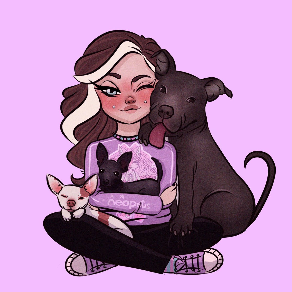 Hiboobunny's tweet photo. ✨Art giveaway✨

To enter: 
 
♡ Follow me 
♡ RT this post  (No QRT's) 

The winner will receive a full body art! It could be you with your pet, your Neopet, Pokémon, anything!
~ ends January 26nd 

Comment your OC below, who knows, you might get a little doodle 💜 https://t.co/BleJ7wJUqQ