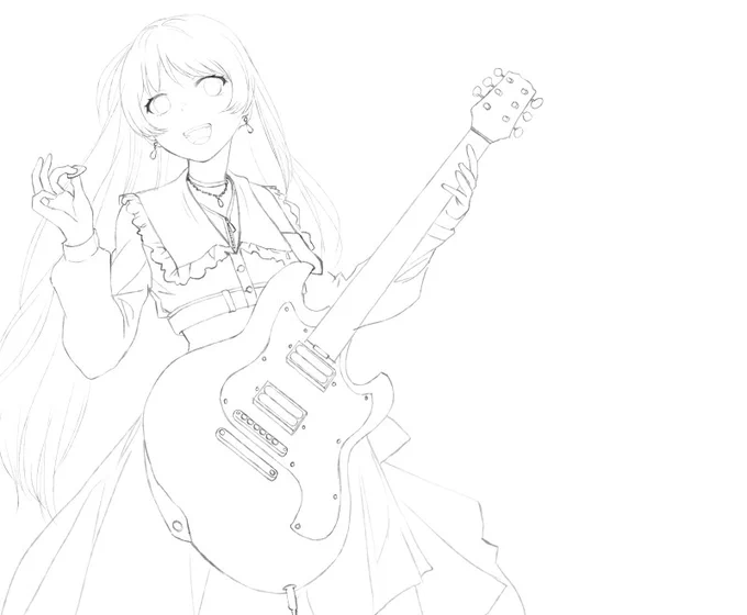 Blueskyに投稿していたWIP画像 #MyGO #千早愛音