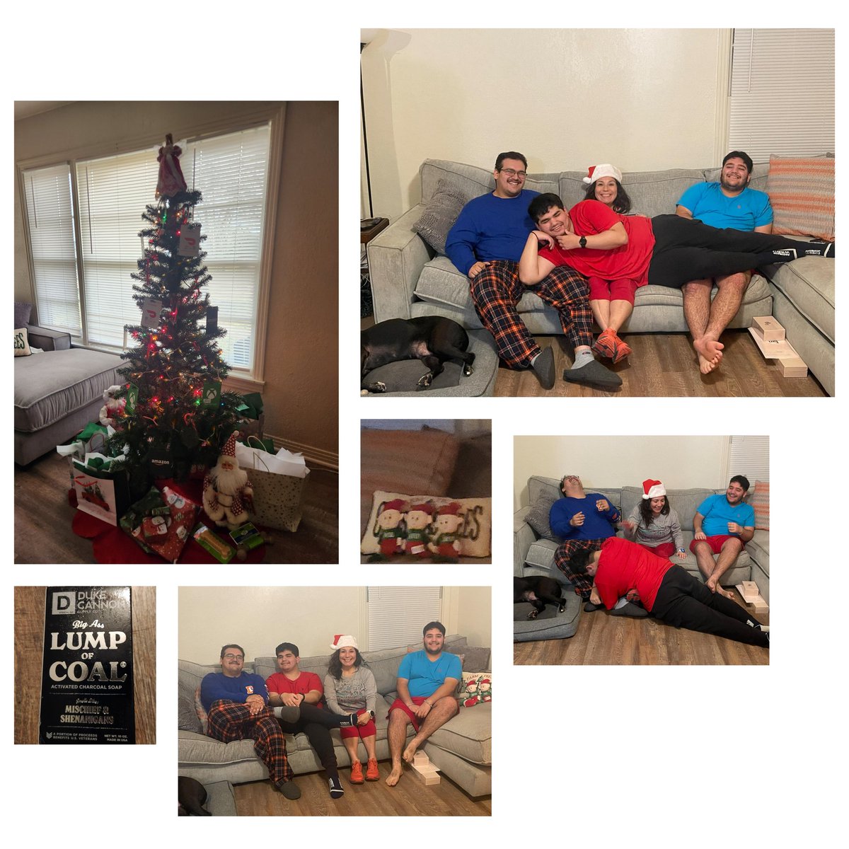 cmpena1's tweet image. Excited to have my boys home for the Holidays. #thankfulgratefulandblessed to have a house full of love and laughter this season.  
#obligatorychristmasphoto #lowbudget #wannabe #JcPennyPhotoShoot #lumpofcoal  #bahhumbug 😆🤣😂