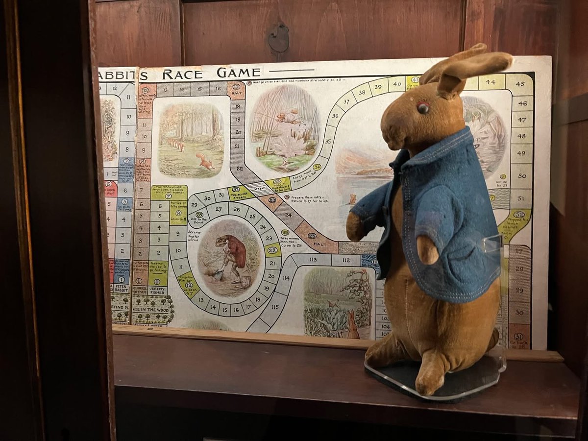 On this day in 1903, Beatrix Potter registered her Peter Rabbit doll at the Patent Office. 

Pictured here is an early Peter Rabbit doll, displayed at Hill Top. 

#BeatrixPotter #PeterRabbit