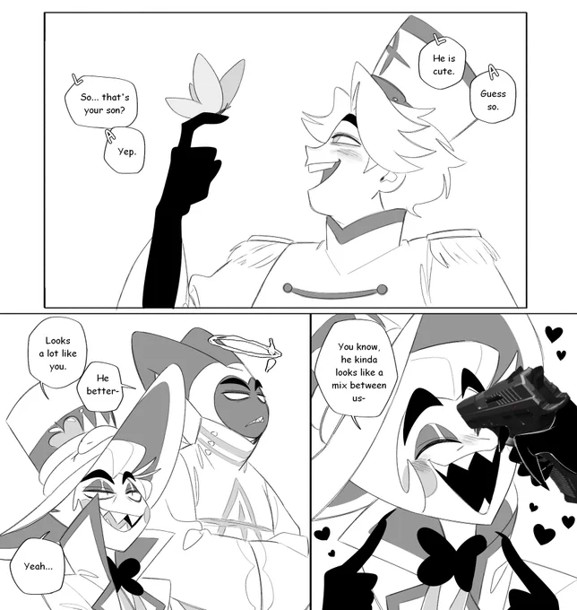 No iba a dibujar la pistola XD.

#HazbinHotelAbel #HazbinHotelAdam #adamsapple 