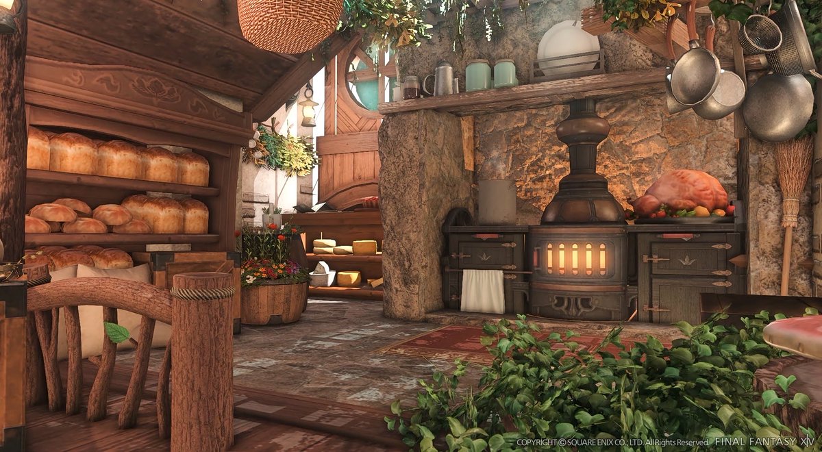 pepeko_pekopon's tweet photo. 『Hobbit House🌳』

まるい扉が特徴的なホビットハウスをお外から作ってみました！
扉を進むとおうちの中にも入れます

#FF14ハウジング #FF14  #Room_CC https://t.co/WBXNG6fQtc