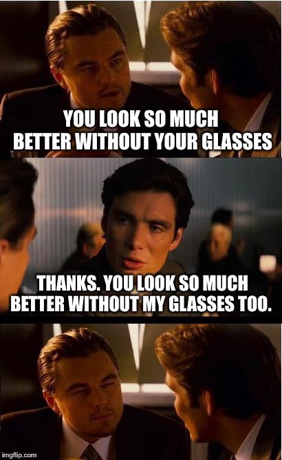 fivefortweeting's tweet photo. People saying you look better without glasses on when I’m blinder than a bat without them on❤️ #BetterWithout https://t.co/9jIXfO7SG3