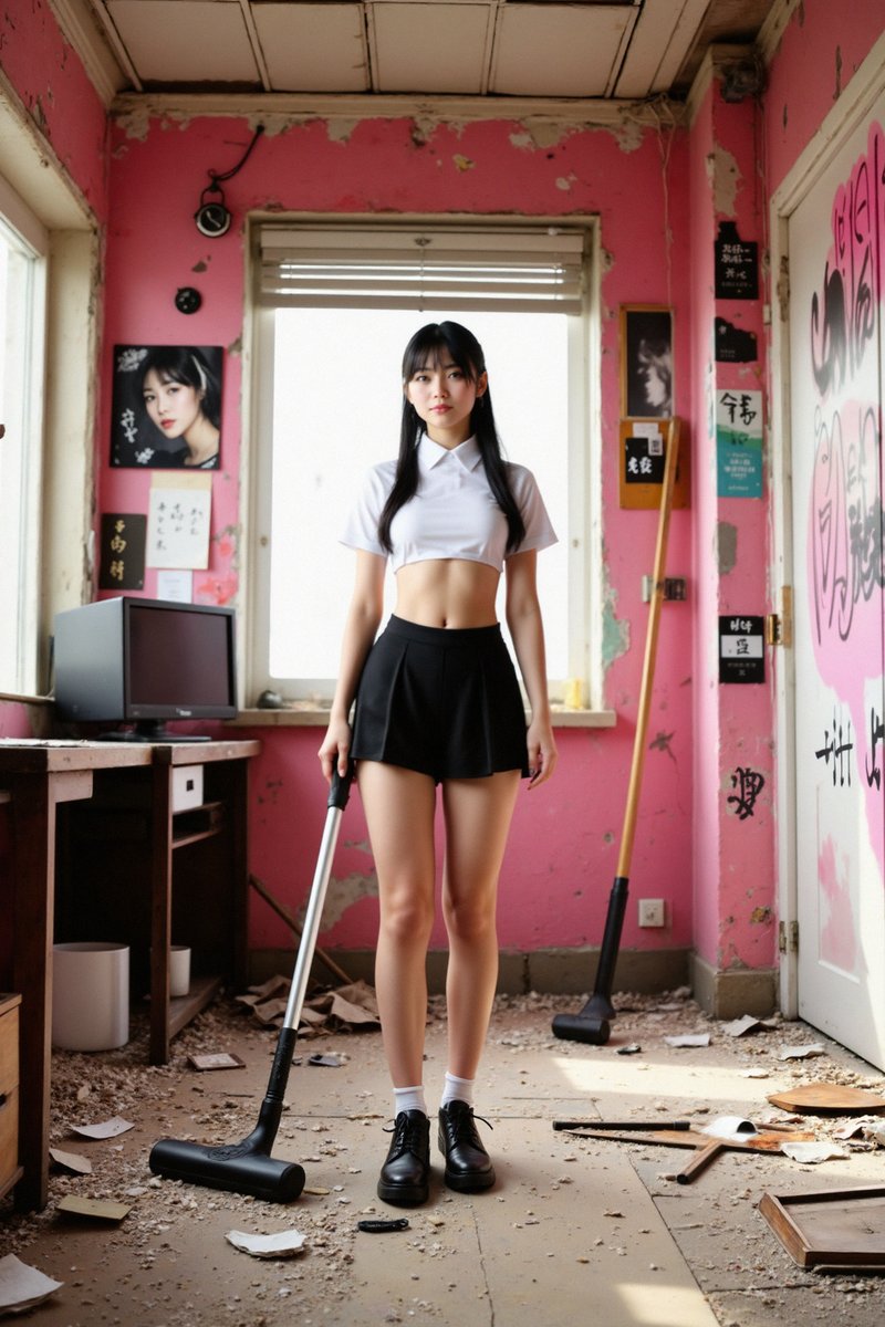 PhotogenicWeekE's tweet photo. おまけ!
#SD35LargeTurbo #DetailDaemon
#大掃除
#AI美女 #AIグラビア https://t.co/baT4NuPIjA