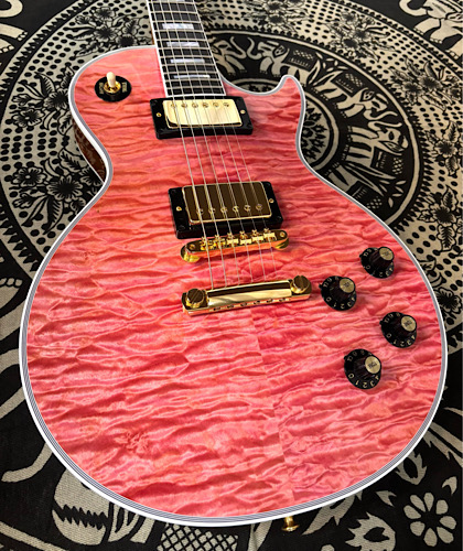 Gibson Custom Shop 1968 Les Paul Custom 7A Quilted Maple-Chablis