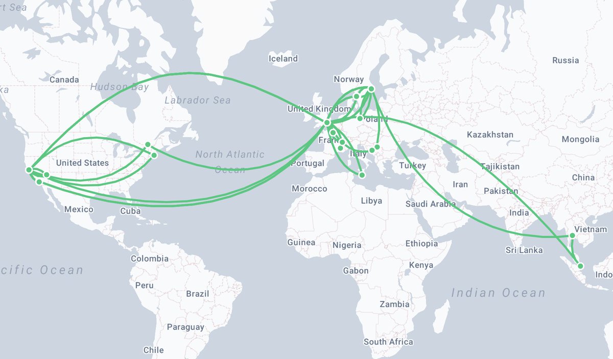 This year, for @AUR+A, I traveled 82,389 miles or 132,580 km. 
I went to San Francisco, London, Las Vegas, Stockholm, Paris, Berlin, Los Angeles, Long Beach, Singapore, Bangkok, Montreal, Boston, and more.  

Is this insane? Yes, absolutely. 
Necessary? Yes, absolutely.