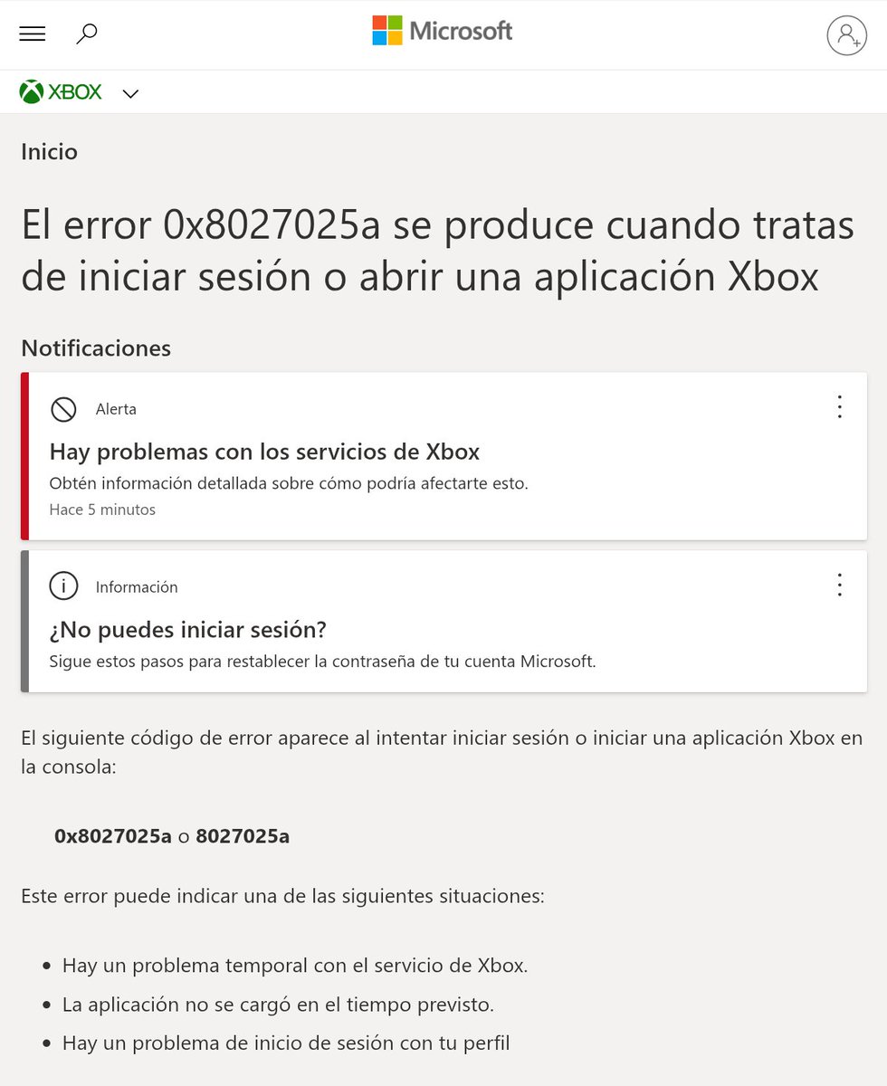 Alonnz0's tweet photo. Falla en XBOX  Código 0x8027025a.
Quien más con falla???

#xbox @XboxMexico #0x8027025a https://t.co/3QCOW20n5C