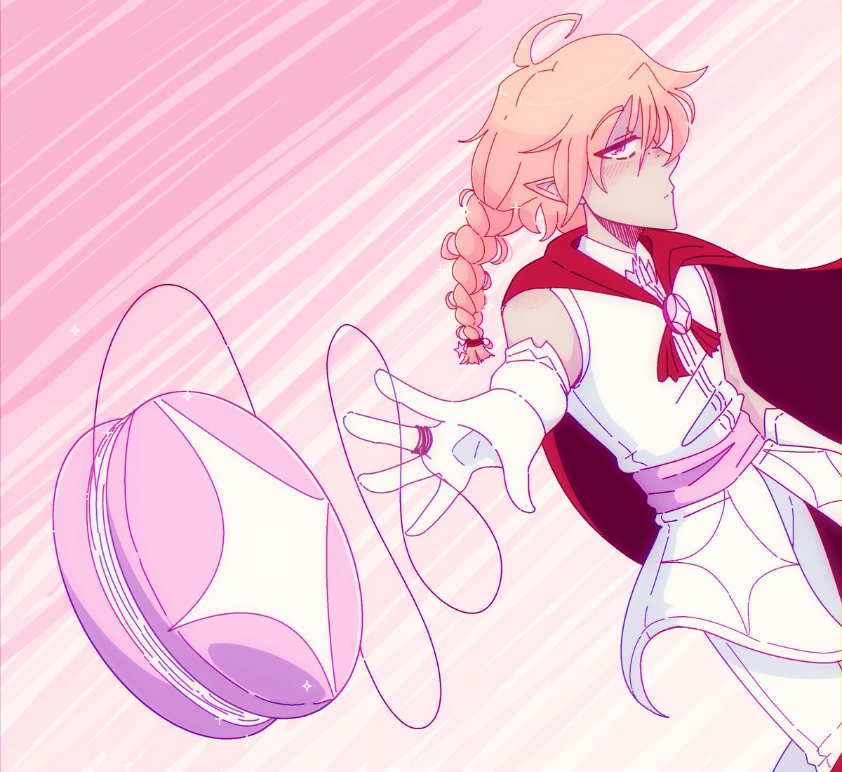 matjester's tweet image. I’ve been playing around with Clip Studio’s auto-actions, and I found a tool that colors in lineart and adds a dreamy color filter

It makes my art feel so ✨sparkly✨