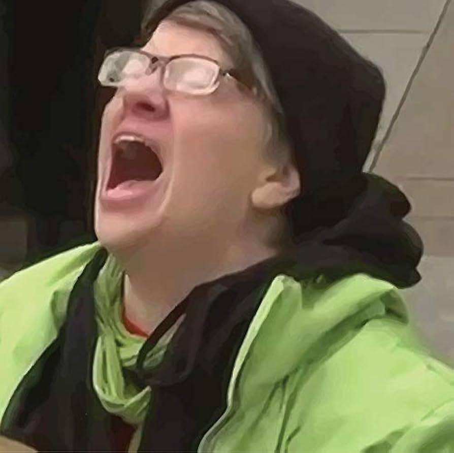 Damani Felder on X: "I hope we get another iconic screaming liberal at  Trump's 2nd inauguration. https://t.co/1apOU9TQCQ" / X