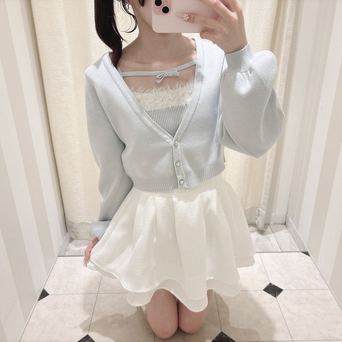 未使用evelyn♡ファーラメキャミカーデ 天王寺店⛪️ ☁️𝕟𝕖𝕨 𝕤𝕖𝕒𝕤𝕠𝕟 𝕔𝕠𝕝𝕝𝕖𝕔𝕥𝕚𝕠𝕟