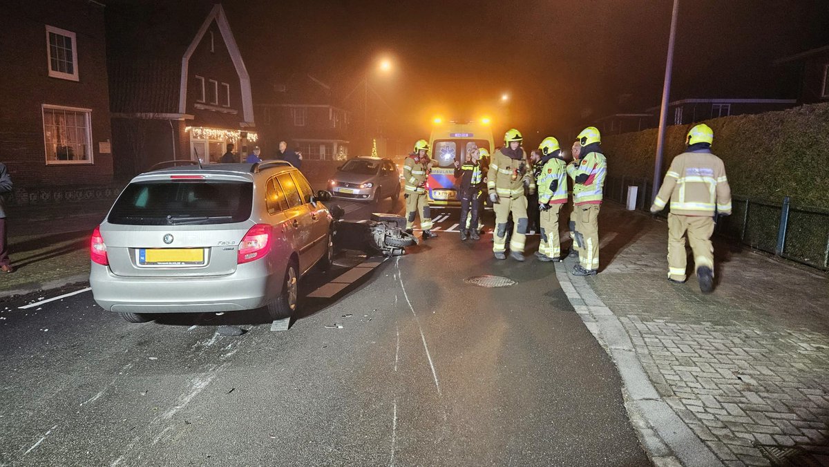 Scooterrijder gewond bij ongeval in Terborg