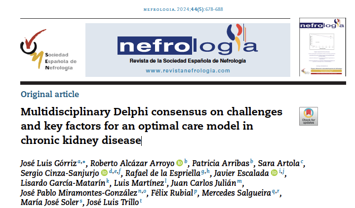 Third time's a charm! We've added a new publication on challenges in chronic kidney disease. #CKD #Nephrology
No hay dos sin tres! Nueva publicación del equipo en estrategia en ERC
➡️🆓revistanefrologia.com/es-pdf-S201325…
<a href="/SENefrologia/">S.E.N. Nefrología</a> <a href="/secardiologia/">Soc Esp Cardiología</a> <a href="/sociedadSEEN/">Sociedad SEEN</a>