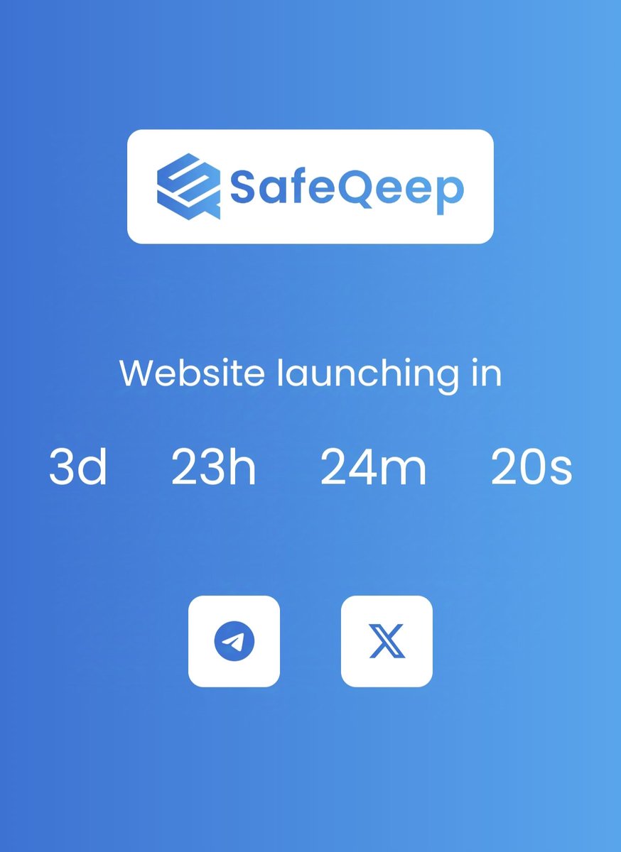 SafeQeep.com is gearing up for a brand new website launch!

More to come, stay tuned!

For the latest updates, announcements, and support, join our official Telegram channel: t.me/SafeQeep

#safeqeep #geeq $geeq <a href="/GeeqOfficial/">Geeq</a>