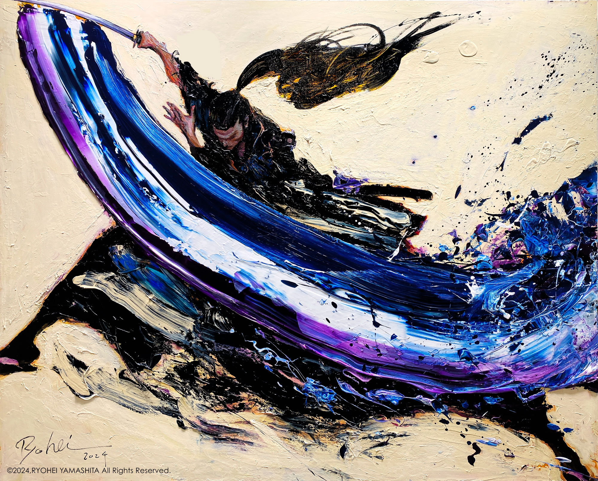 絵画 FOCUSPRIME 5 アトリエ富士吉田から金の赤富士○がんどうあつし絵画油絵F6号