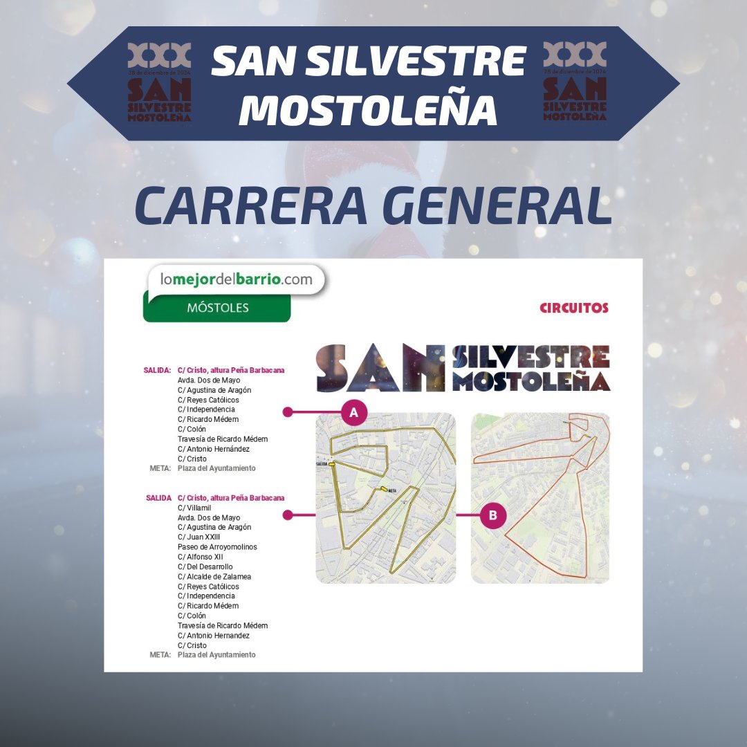 ¡𝐇𝐨𝐲 𝐞𝐬 𝐞𝐥 𝐠𝐫𝐚𝐧 𝐝í𝐚!⁣⁣
⁣Os recordamos horarios:
 -Prebenjamín (17:15 h)⁣
- Benjamín (17:25 h)⁣
- Alevín (17:40 h) ⁣⁣
- Infantil y Cadete (18:00 h)⁣
- General y General Local Absoluta (18:30 h)⁣
⁣
#Sansilvestremostoleña