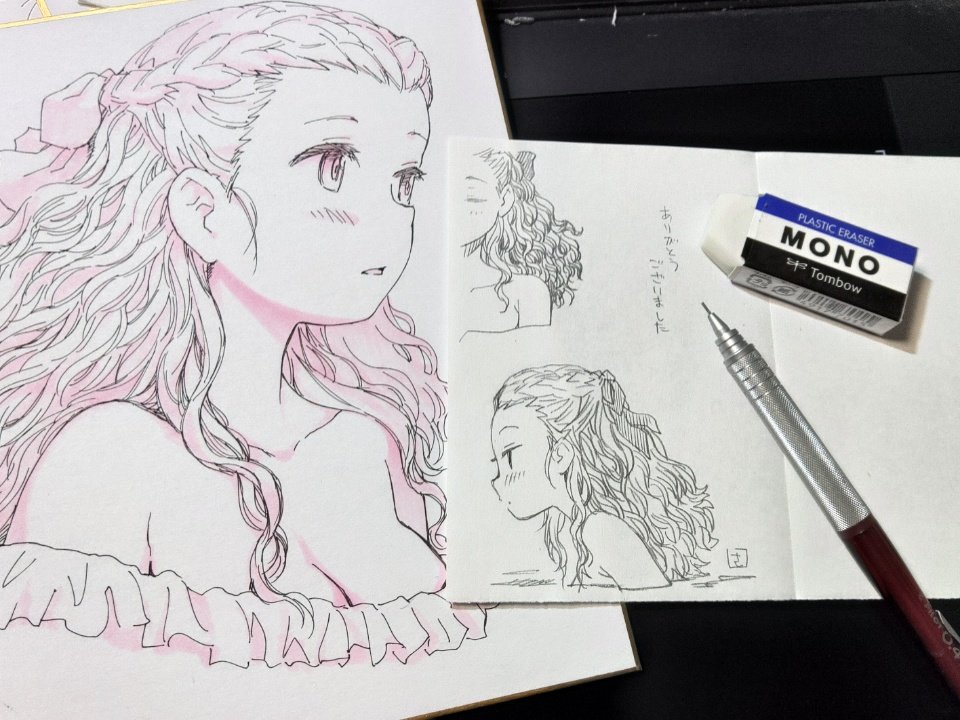 ミニ色紙にはオマケらくがきつきます 