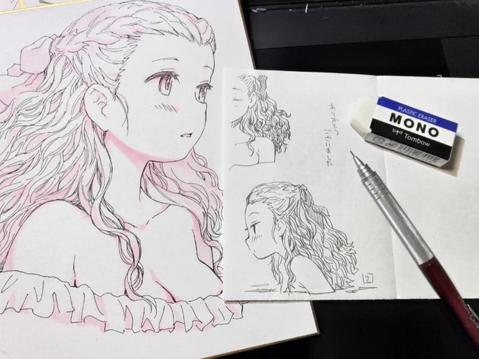 ミニ色紙にはオマケらくがきつきます 
