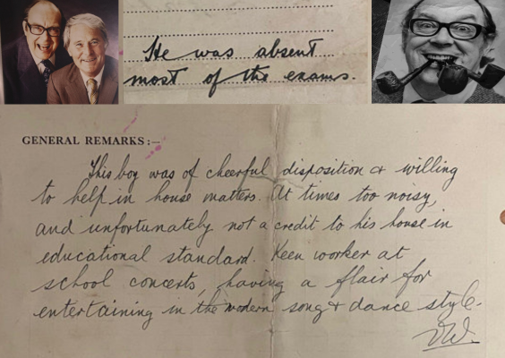 HansonsUK's tweet photo. School isn't the be-all and end-all  - and Eric Morecambe knew! The comedy legend kept his stinging school reports blasting ‘noisy pupil fond of wasting time’

For sale  @HansonsAuctions 

Learn more: https://t.co/9ZRryvJ99x

@EricMorecambe_  @eric_ernie_col @PA https://t.co/cgHWanFDrv