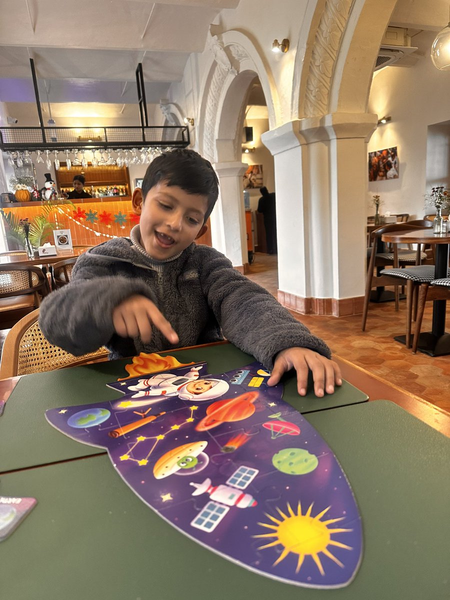 On a date with my 6 yr old nephew today. He completed a space puzzle and said- Elon Musk is taking us to space! No i did not ask him or teach him to say anything. 😱 

And i told him I am going to post this online. He asked where? I said on some social media, he said - Is Elon