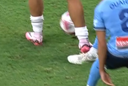 WestSydney's tweet image. That&apos;s a strange definition of &quot;shin&quot;.#SYDvMVC.