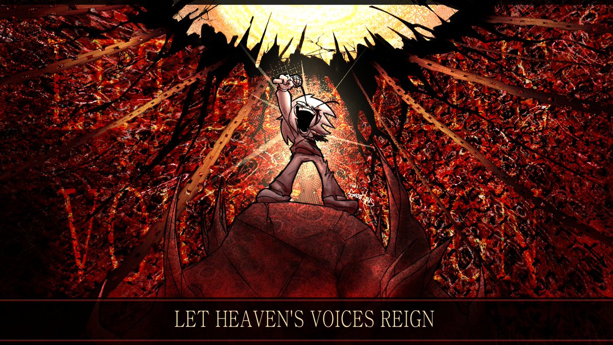snootilous's tweet image. LET HEAVEN&apos;S VOICES REIGN

#fridaynightcrunchin #fnf