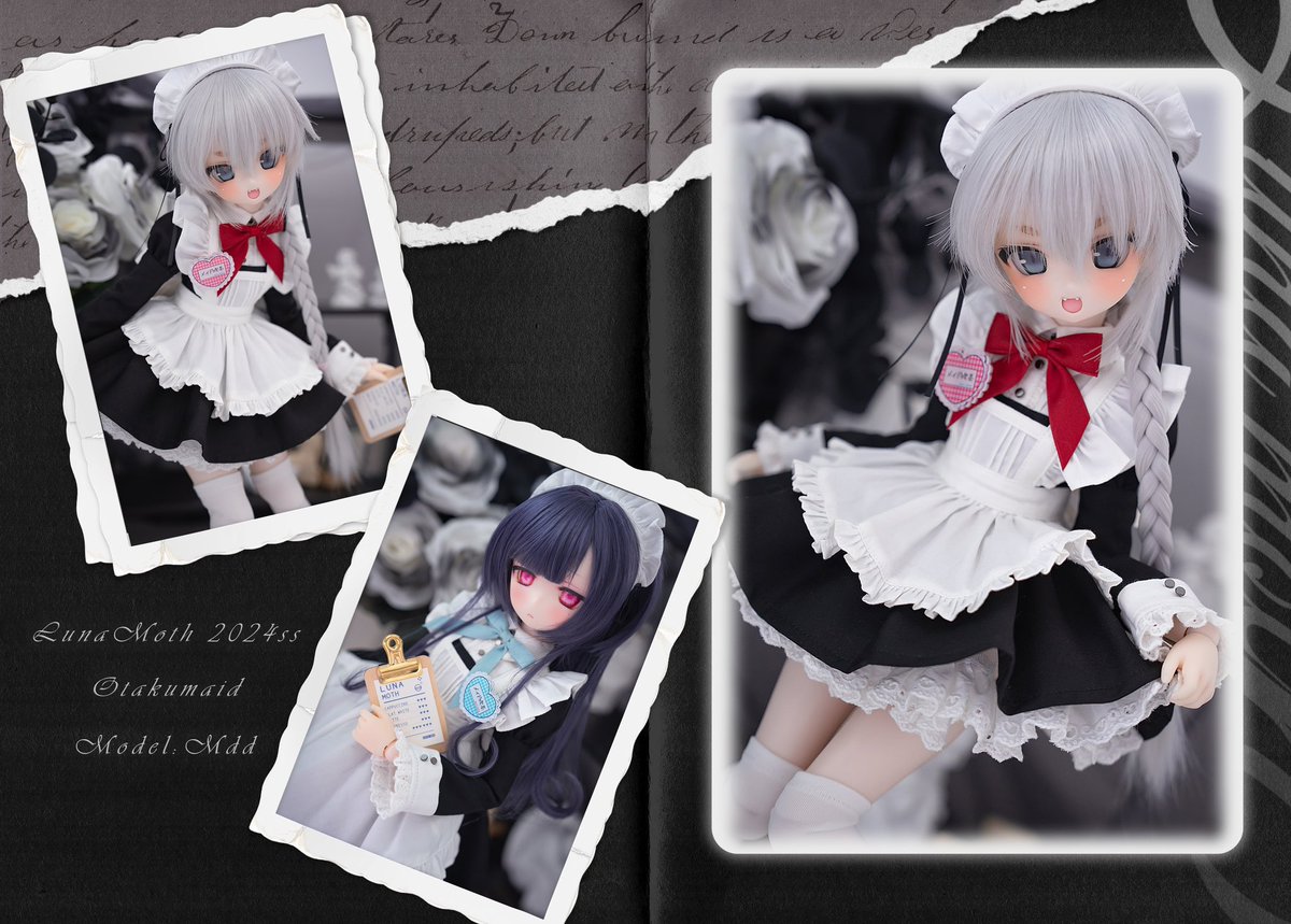 ディーラー様製 MDD クラシカルメイド服（黒） ドルフィードリーム MDD