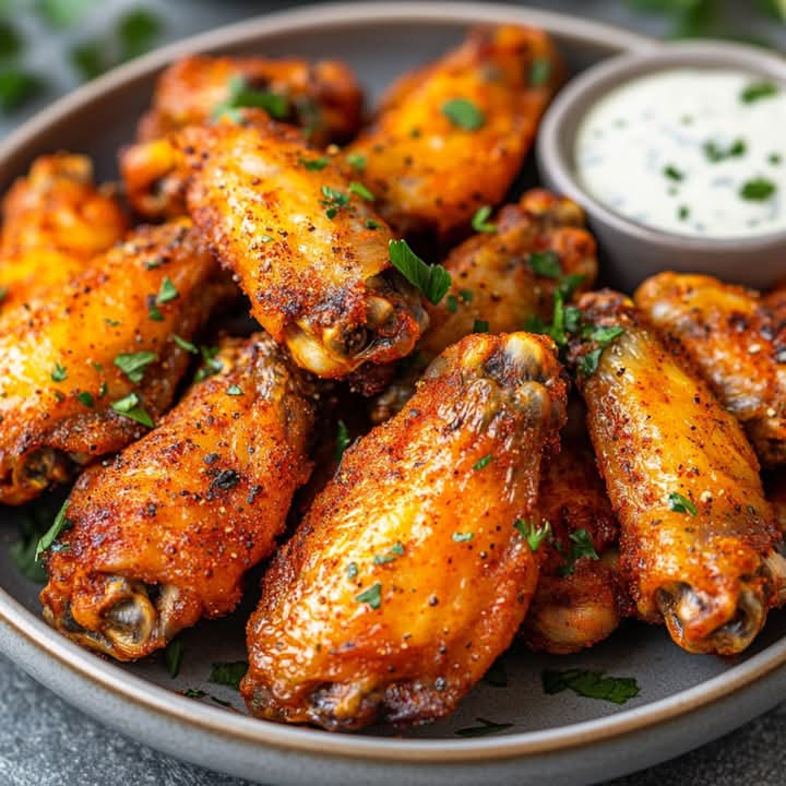 Smoked Chicken Wings

Ingredients:
- 2 lbs chicken wings
- 1 tablespoon baking powder
- 1 teaspoon salt
- 1 teaspoon black pepper
- 1 teaspoon garlic powder
- 1 teaspoon smoked paprika
- 1/2 teaspoon cayenne pepper
- 1/4 cup unsalted butter, melted
- 1/4 cup hot sauce