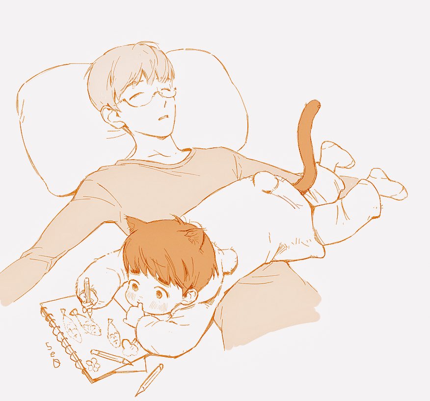 baeksoo. 
After I picked up a magic cat.
2️⃣

A car is parking