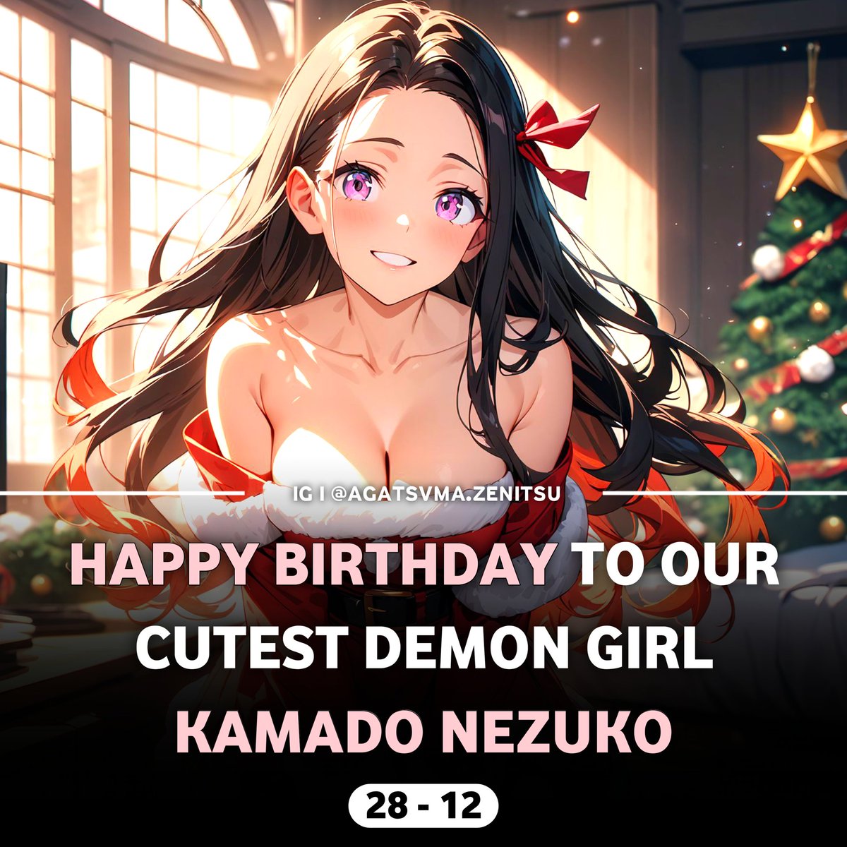 AgatsvmaZenitsu's tweet photo. Happy birthday To My Babe Nezuko 😘❤️ #nezukokamado #nezuko
#DemonSlayer #鬼滅の刃 #knytwt https://t.co/NyDdkDOIGV