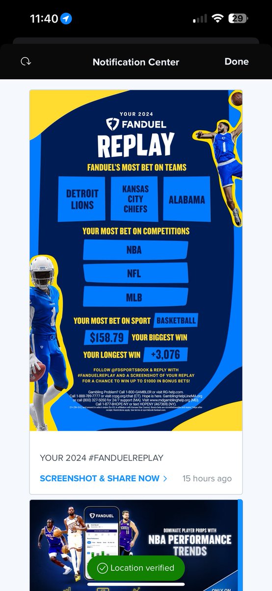 Z15wan's tweet photo. @FDSportsbook #FanDuelReplay https://t.co/eweR15j6Bw
