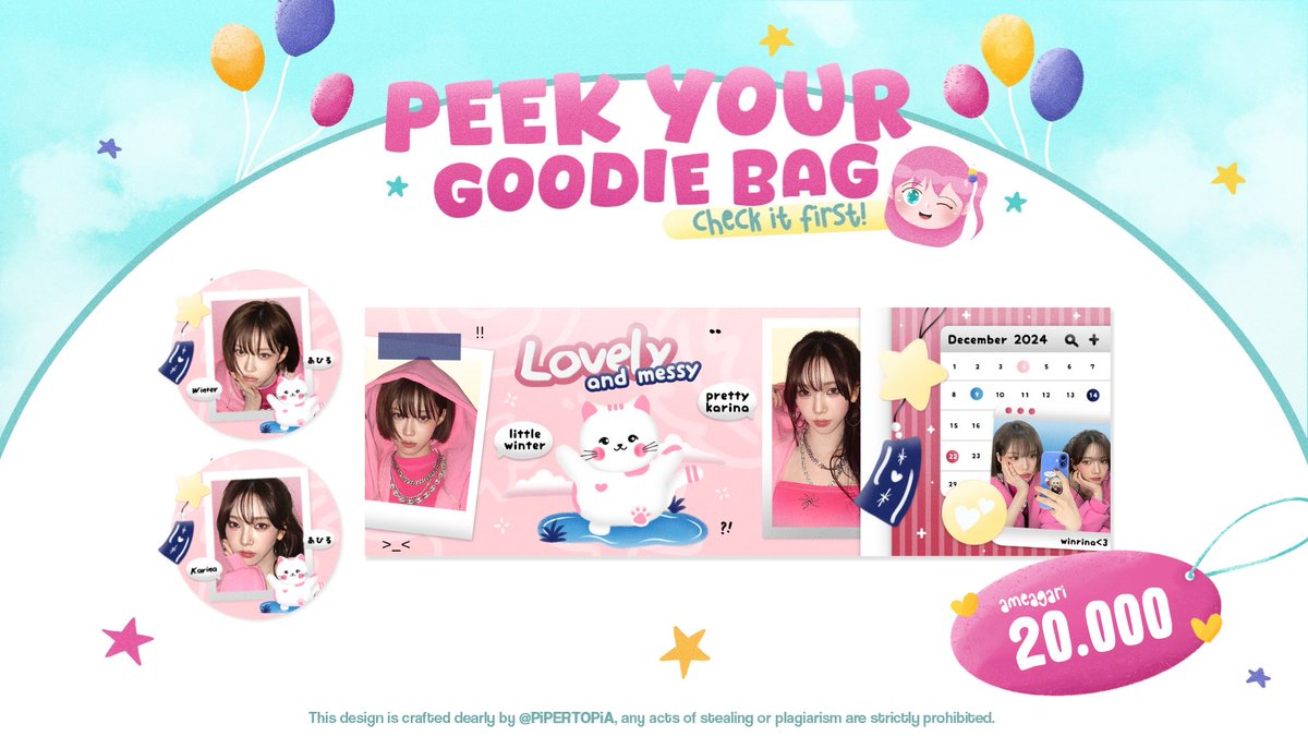 jeemminizna's tweet image. ㅤ 

help repost, quacklets . . 💭
thanks a whole bunch .ᐟ   🐣

piper ada ready stock couple winrina / winter karina ang bisa langsung dijemput 🚗 pricenya 20.000, free retext bagian nick saja ya! 

#zonauang #zonajajan