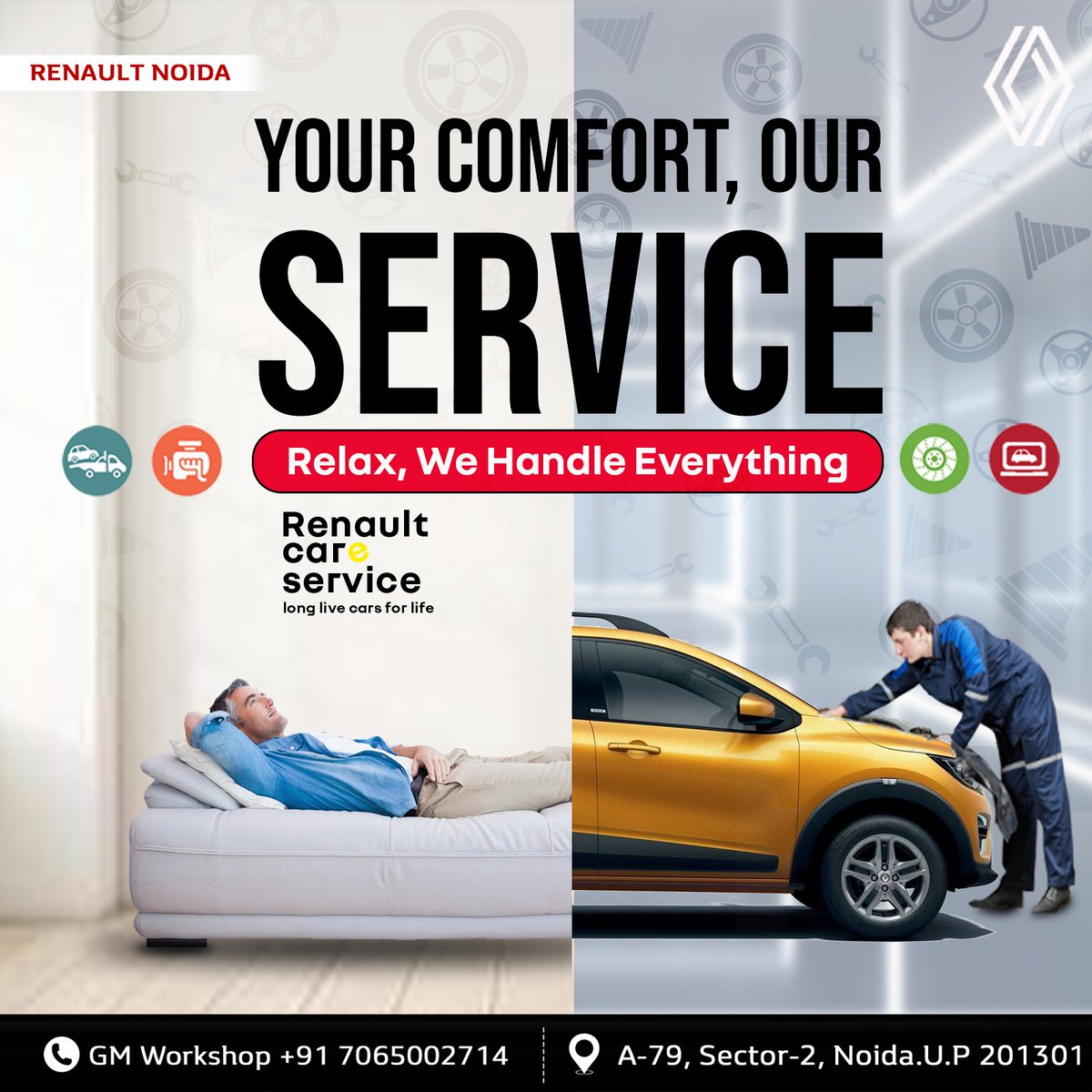 RenaultNoida's tweet photo. 🚗 Keep Your Renault Running Like New!✨
Ensure top performance and reliability with expert care at our Renault Service Center. From routine maintenance to in-depth repairs, we've got your car covered.
.
.
🛠️ Book your service today for a smooth, worry-free drive!
📞07065002714 https://t.co/xmwbKKdkbs
