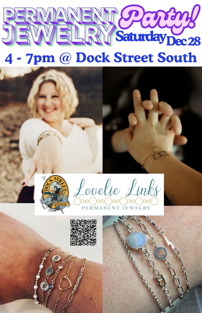 Join us on Saturday at Dock Street South for some permanent jewelry! dockstreetbeer.com/event-listings…