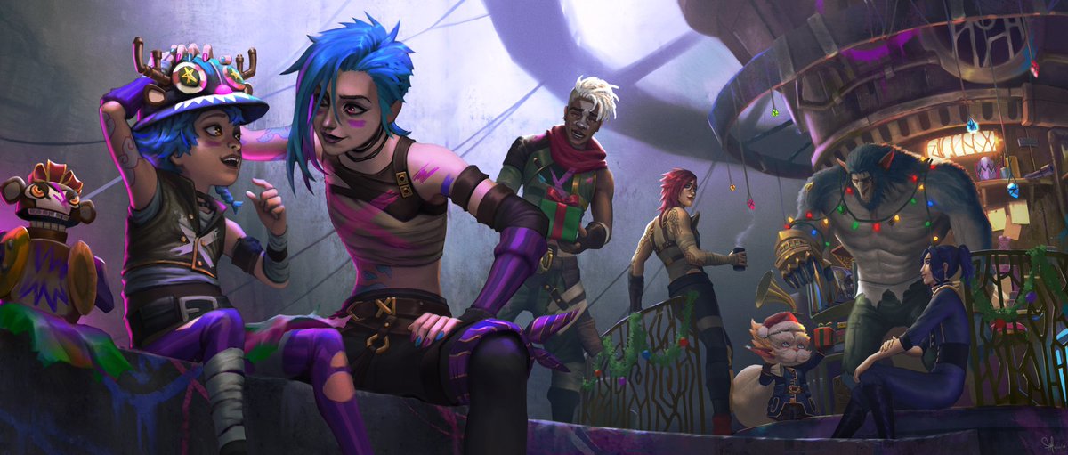 Happy Holidays! 🎄✨

This was something I’d been meaning to do since watching the second season - Also, I’d like to imagine that this is where it ended 🥲

#arcane #arcanefanart #vi #jinx #ekko #caitlynkiramman #heimerdinger #vander #warwick #LoL #leagueoflegends #fortiche