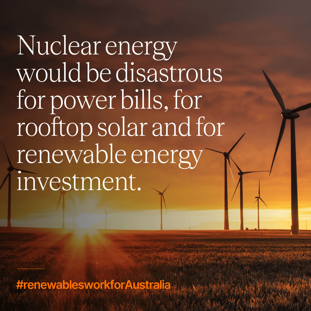 cleannrgcouncil's tweet photo. Nuclear in Australia would be a disaster for energy bills.
Research shows that renewable energy backed by storage is the lowest-cost way to replace ageing, increasingly unreliable fossil fuel generation.
#cleanenergy #renewableenergy https://t.co/VZTViv01MM